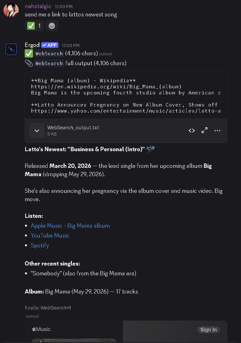 Live web, formatted